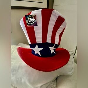 Elope Patriotic Uncle Sam Top Hat - Red White Blue